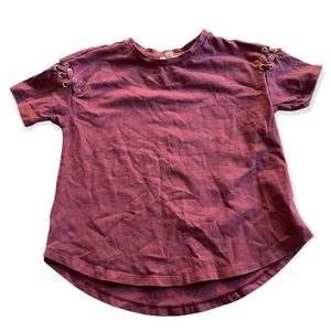 Art & Eden lace up tee